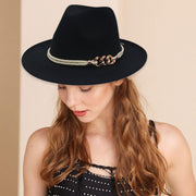 Jazz Hat Autumn Winter Retro Large Brim Hat for Men and Women Stylish Headwear - Light Grey V528-JAZZ-HAT-LIGHT-GREY-147856