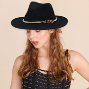 Jazz Hat Autumn Winter Retro Large Brim Hat for Men and Women Stylish Headwear - Light Grey V528-JAZZ-HAT-LIGHT-GREY-147856