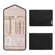 Periea Travel Jewellery Roll -Jewellery Travel Pouch Portable Case Box Organiser - Black V528-JEWELLERYPOUCH-BLACK-720882