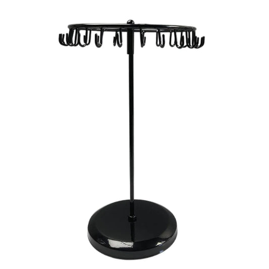 Iron Jewellery Rack Rotating Necklace Display Stand Jewellery Organiser Storage - Black V528-JEWELRY-BLACK-332685