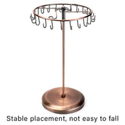 Iron Jewellery Rack Rotating Necklace Display Stand Jewellery Organiser Storage - Black V528-JEWELRY-BLACK-332685