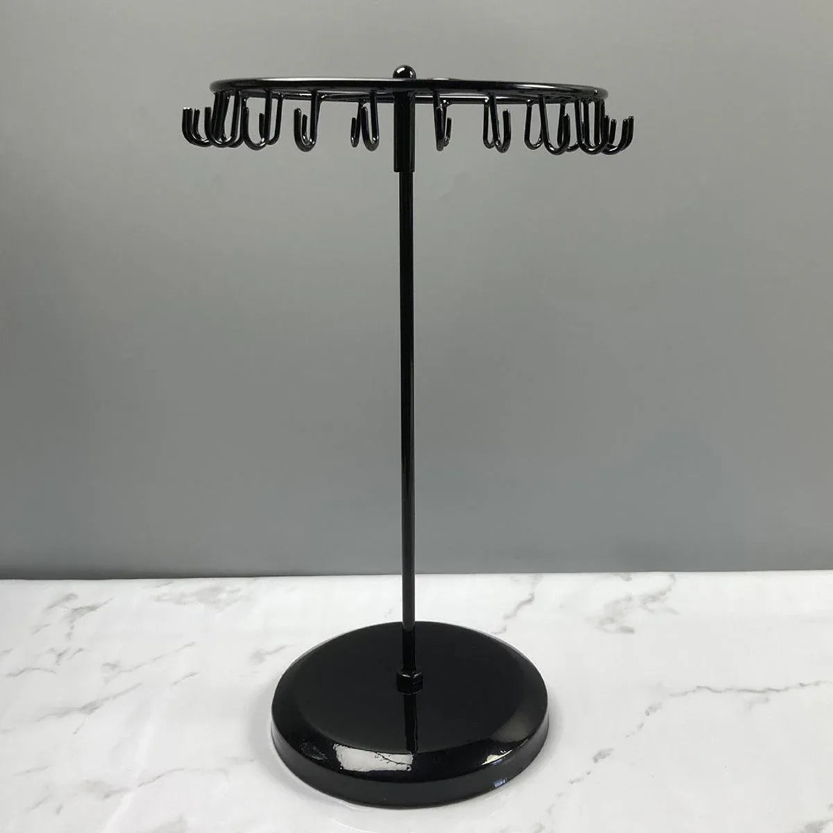 Iron Jewellery Rack Rotating Necklace Display Stand Jewellery Organiser Storage - Black V528-JEWELRY-BLACK-332685