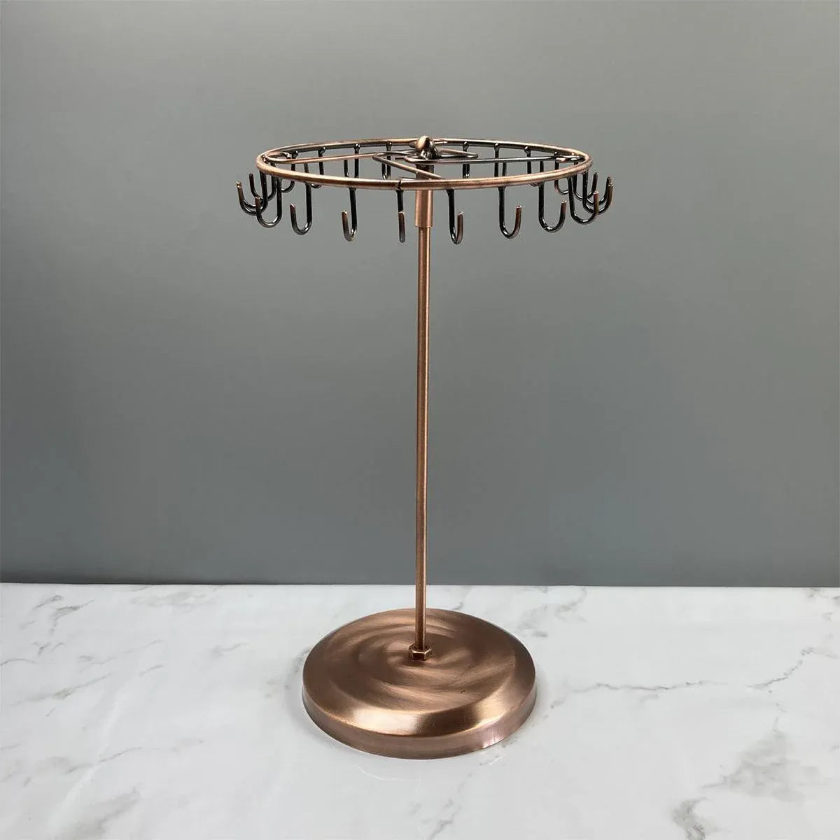 Iron Jewellery Rack Rotating Necklace Display Stand Jewellery Organiser Storage - Bronze V528-JEWELRY-BRONZE-417406