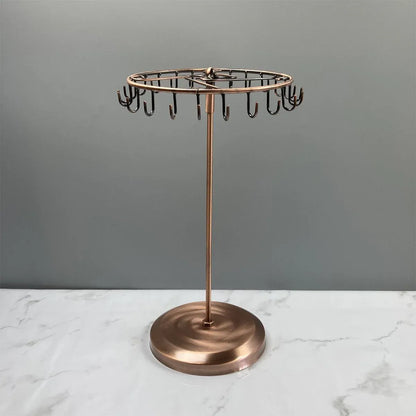 Iron Jewellery Rack Rotating Necklace Display Stand Jewellery Organiser Storage - Bronze V528-JEWELRY-BRONZE-417406