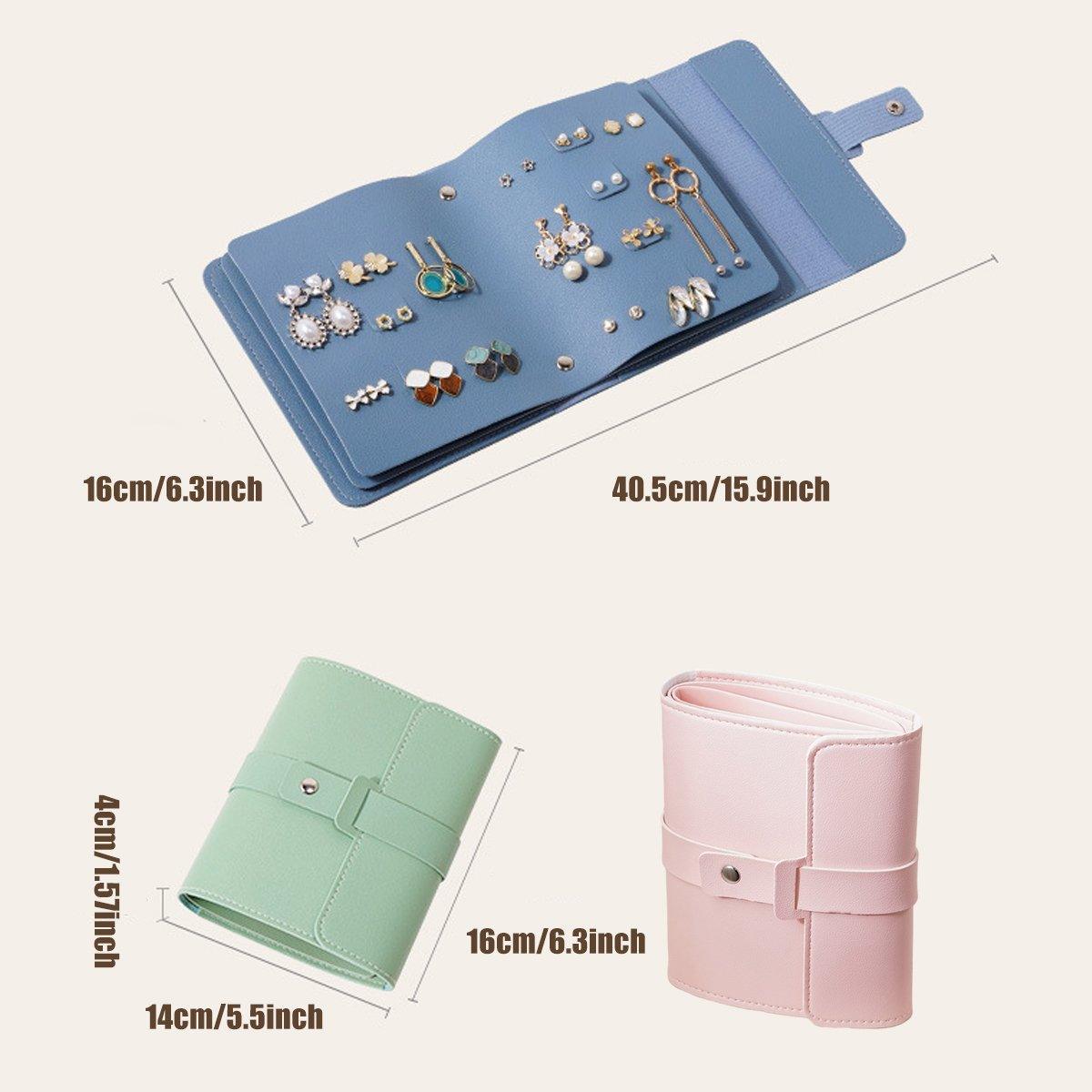 Travel Jewellery Storage Bag Portable Organizer Pouch for Rings Earrings Case - Blue V528-JEWELRY-STORAGE-BLUE-444680