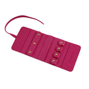 Portable Microfiber Jewelry Storage Bag Roll Organizer for Earrings Necklaces - Pink V528-JEWELRY-STORAGE-PINK-300007