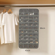80 Pockets Jewelry Hanging Storage Organizer Holder Earring Display Pouch Bag - White V528-JEWELRYBAG-80-WHITE-759933