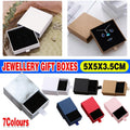 Jewellery Gift Box Necklace Ring Bracelet Bangle Earring Cardboard Box 5*5*3.5cm - Blue V528-JEWELRYBOX-5X5X3-5-DARKBLUE-116134