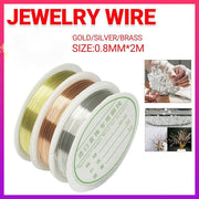 1 Roll Beading Wire Jewelry Making Wire Handmade Craft Cord String DIY Jewelry - Gold V528-JEWELRYWIRE-GOLD-1ROLL-763336