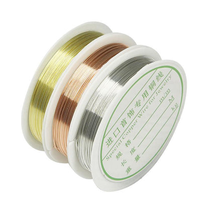 1 Roll Beading Wire Jewelry Making Wire Handmade Craft Cord String DIY Jewelry - Gold V528-JEWELRYWIRE-GOLD-1ROLL-763336