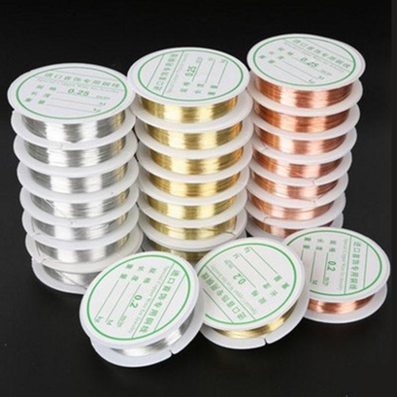 1 Roll Beading Wire Jewelry Making Wire Handmade Craft Cord String DIY Jewelry - Gold V528-JEWELRYWIRE-GOLD-1ROLL-763336
