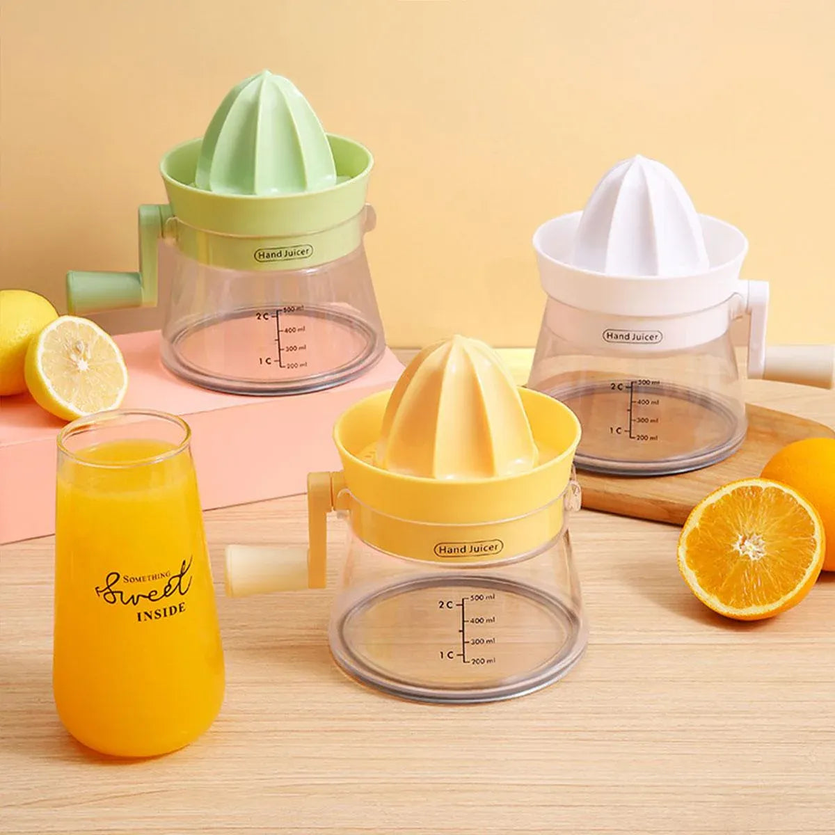 Manual Juice Extractor for Orange Lemon Home Citrus Juicer Hand Compressor - Yellow V528-JUICE-PRESS-YELLOW-226433