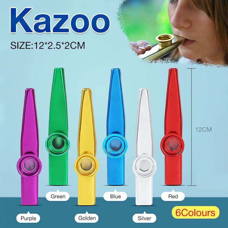 Kazoo Musical Instrument Mouth Flute Diaphragm Guitar Partner Harmonica Style - Silver V528-KAZOO-SIVER-345498