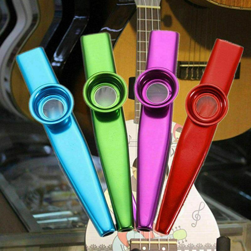 Kazoo Musical Instrument Mouth Flute Diaphragm Guitar Partner Harmonica Style - Silver V528-KAZOO-SIVER-345498