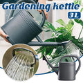 3L Gray Retro Watering Can Long Spout Large Capacity Shower Kettle for Garden V528-KETTLE-3L-GREY-863120