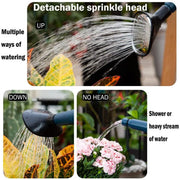 3L Gray Retro Watering Can Long Spout Large Capacity Shower Kettle for Garden V528-KETTLE-3L-GREY-863120
