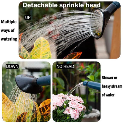 3L Gray Retro Watering Can Long Spout Large Capacity Shower Kettle for Garden V528-KETTLE-3L-GREY-863120