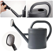 3L Gray Retro Watering Can Long Spout Large Capacity Shower Kettle for Garden V528-KETTLE-3L-GREY-863120