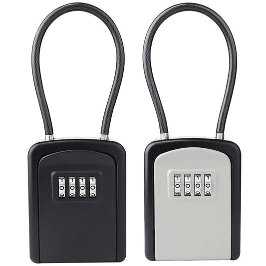 Portable Key Lock Box Hanging Combination Storage Organizer for Home Security - Black V528-KEY-SAFE-CHAIN-BLACK-821944