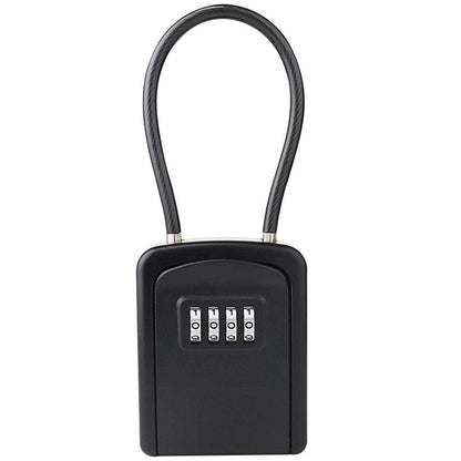Portable Key Lock Box Hanging Combination Storage Organizer for Home Security - Black V528-KEY-SAFE-CHAIN-BLACK-821944