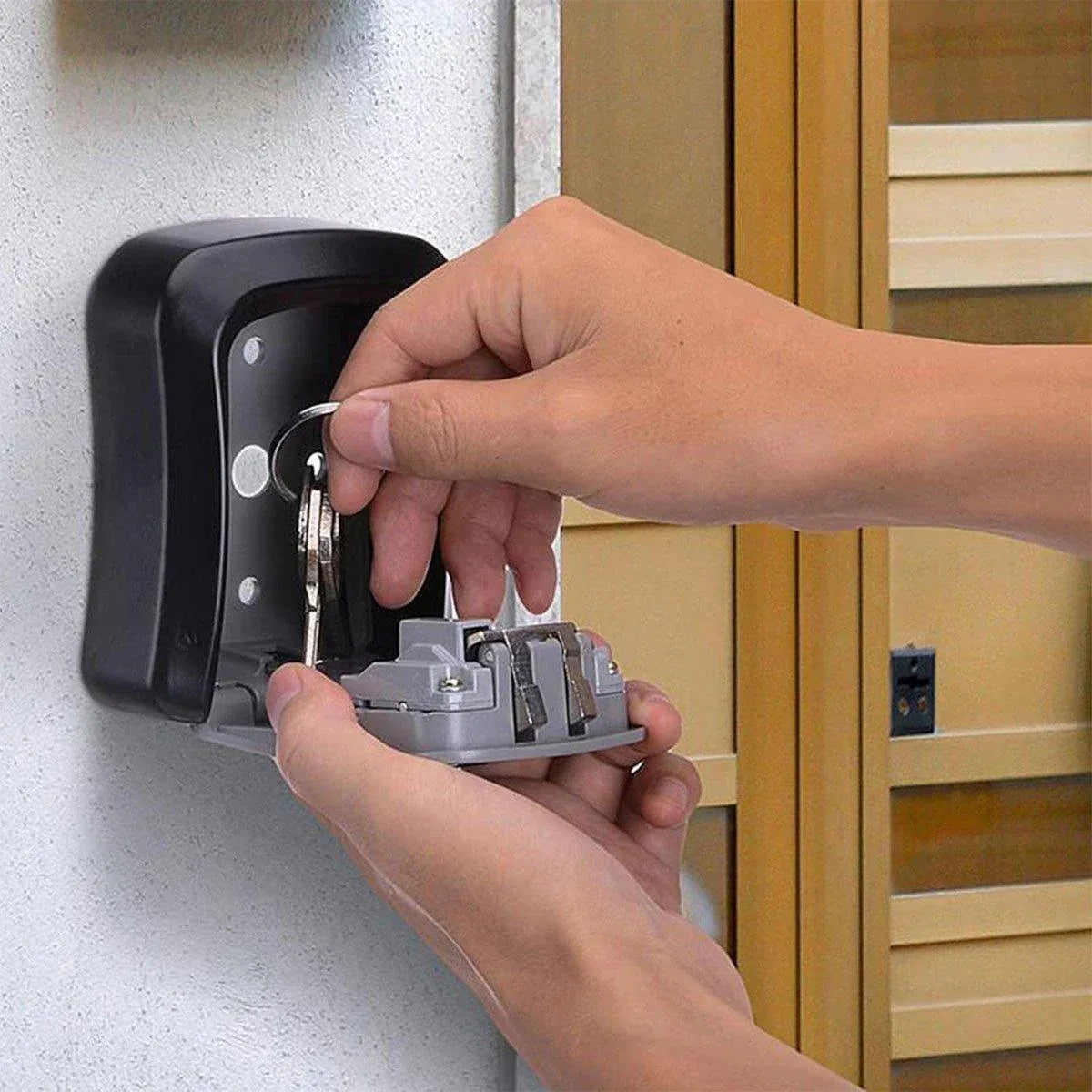 Combination Key Box with Combination Lock for Home Office Security Storage - Black V528-KEY-SAFE-WALL-BLACK-293597