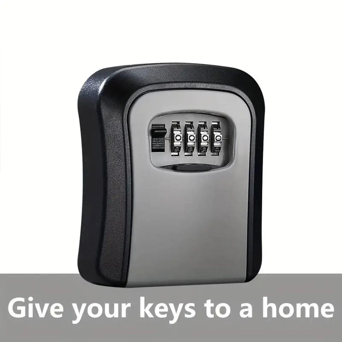 Combination Key Box with Combination Lock for Home Office Security Storage - Grey V528-KEY-SAFE-WALL-GREY-322133