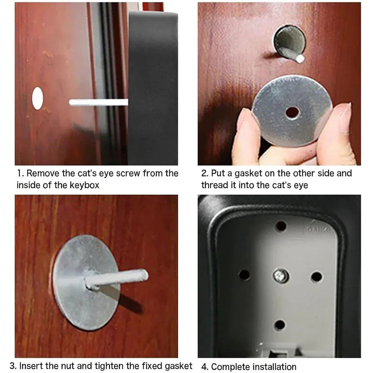 Combination Key Box with Combination Lock for Home Office Security Storage - Grey V528-KEY-SAFE-WALL-GREY-322133