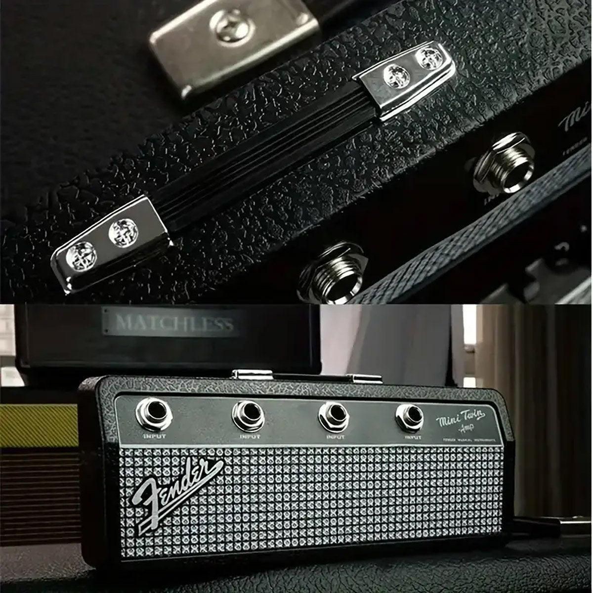 Guitar Shaped Wall Mounted Key Holder Decorative Storage Rack Home Organiser V528-KEYCHAIN-540809
