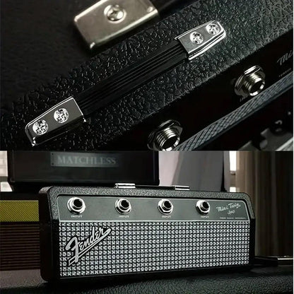 Guitar Shaped Wall Mounted Key Holder Decorative Storage Rack Home Organiser V528-KEYCHAIN-540809