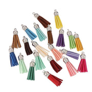 50X Leather Key Chain Ring Tassel Pendants Bulk Mixed DIY Crafts Jewelry Making V528-KEYCHAINTASSELS-50PCS-894463