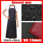 Heavy Duty PVC Waterproof Apron for Kitchen Butcher Cleaning 106x68cm - Red V528-KITCHENAPRON-RED-416823