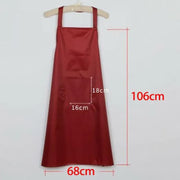 Heavy Duty PVC Waterproof Apron for Kitchen Butcher Cleaning 106x68cm - Red V528-KITCHENAPRON-RED-416823