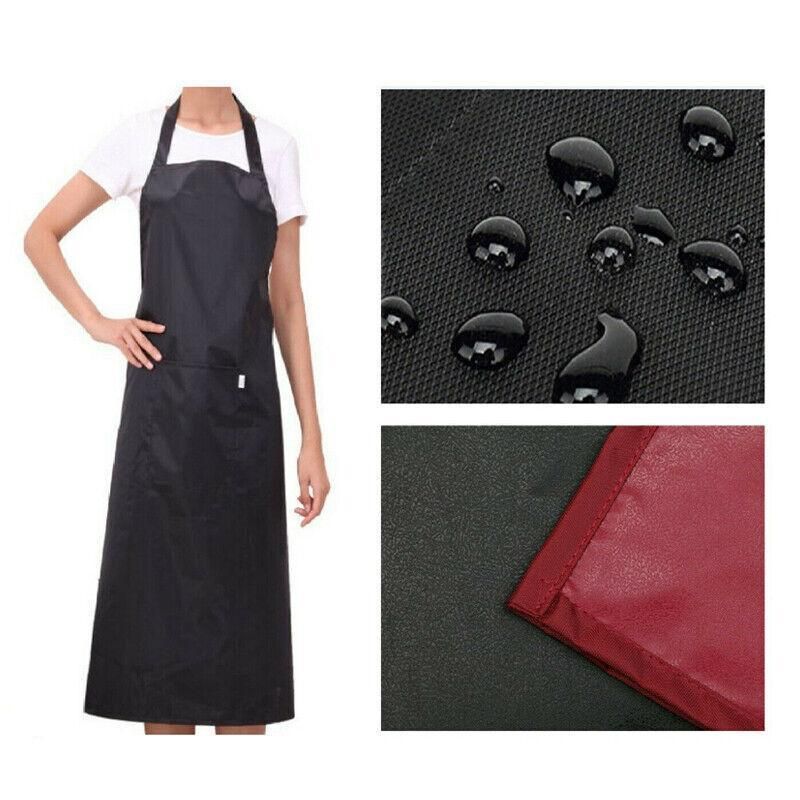 Heavy Duty PVC Waterproof Apron for Kitchen Butcher Cleaning 106x68cm - Red V528-KITCHENAPRON-RED-416823