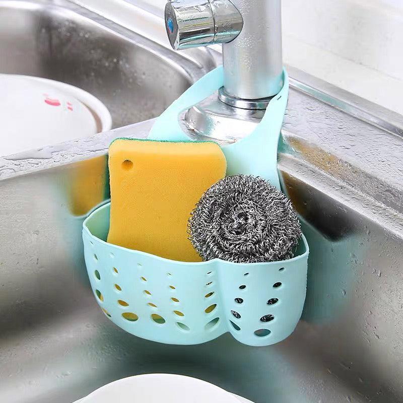 2PCS Kitchen Drain Holder Sponge Sink Storage Rack Basket Organizer Shelf Bathroom - Pink V528-KITCHENDRAINBASKET-PINK-308322