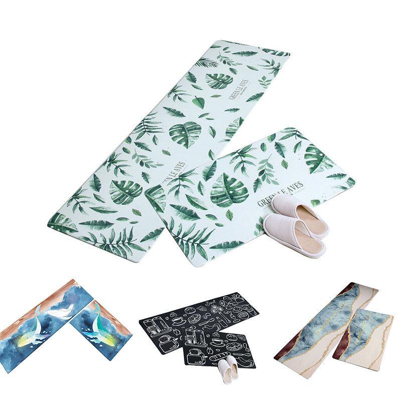 45x180cm Kitchen Mat Non-Slip Waterproof Pvc Floor Rug Carpet Anti-Oil Easy Clean - Kitchen V528-KITCHENMAT-KITCHEN-45-180-990070