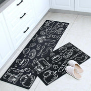 45x180cm Kitchen Mat Non-Slip Waterproof Pvc Floor Rug Carpet Anti-Oil Easy Clean - Kitchen V528-KITCHENMAT-KITCHEN-45-180-990070