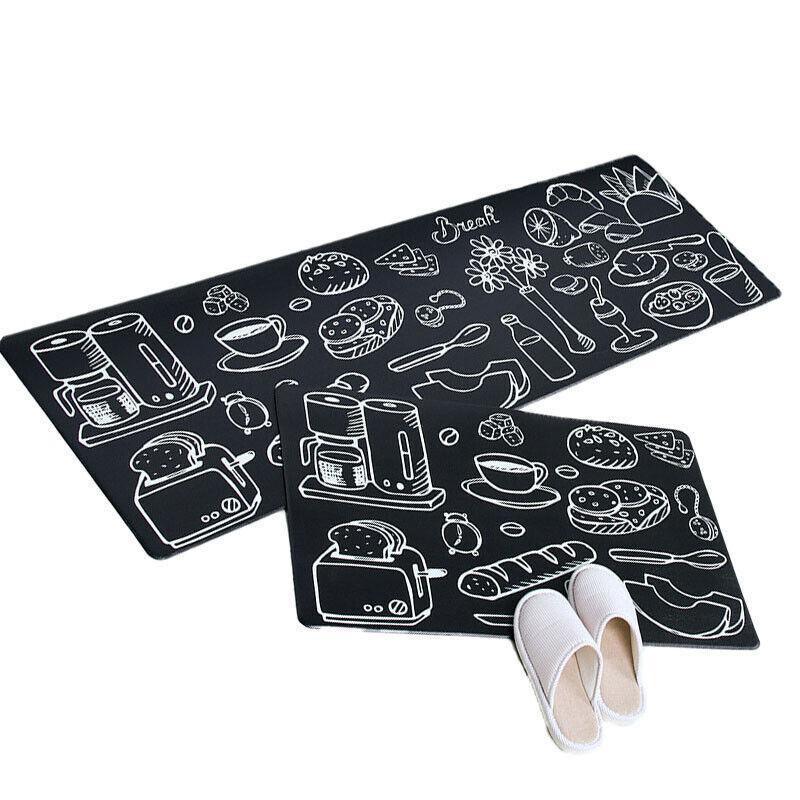 45x180cm Kitchen Mat Non-Slip Waterproof Pvc Floor Rug Carpet Anti-Oil Easy Clean - Kitchen V528-KITCHENMAT-KITCHEN-45-180-990070