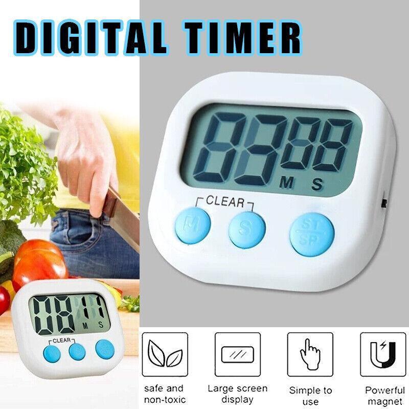 Kitchen Timer with Large LCD Display Screen and Back Mount Countdown Alarm V528-KITCHENTIMER-833910