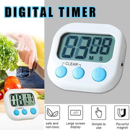 Kitchen Timer with Large LCD Display Screen and Back Mount Countdown Alarm V528-KITCHENTIMER-833910