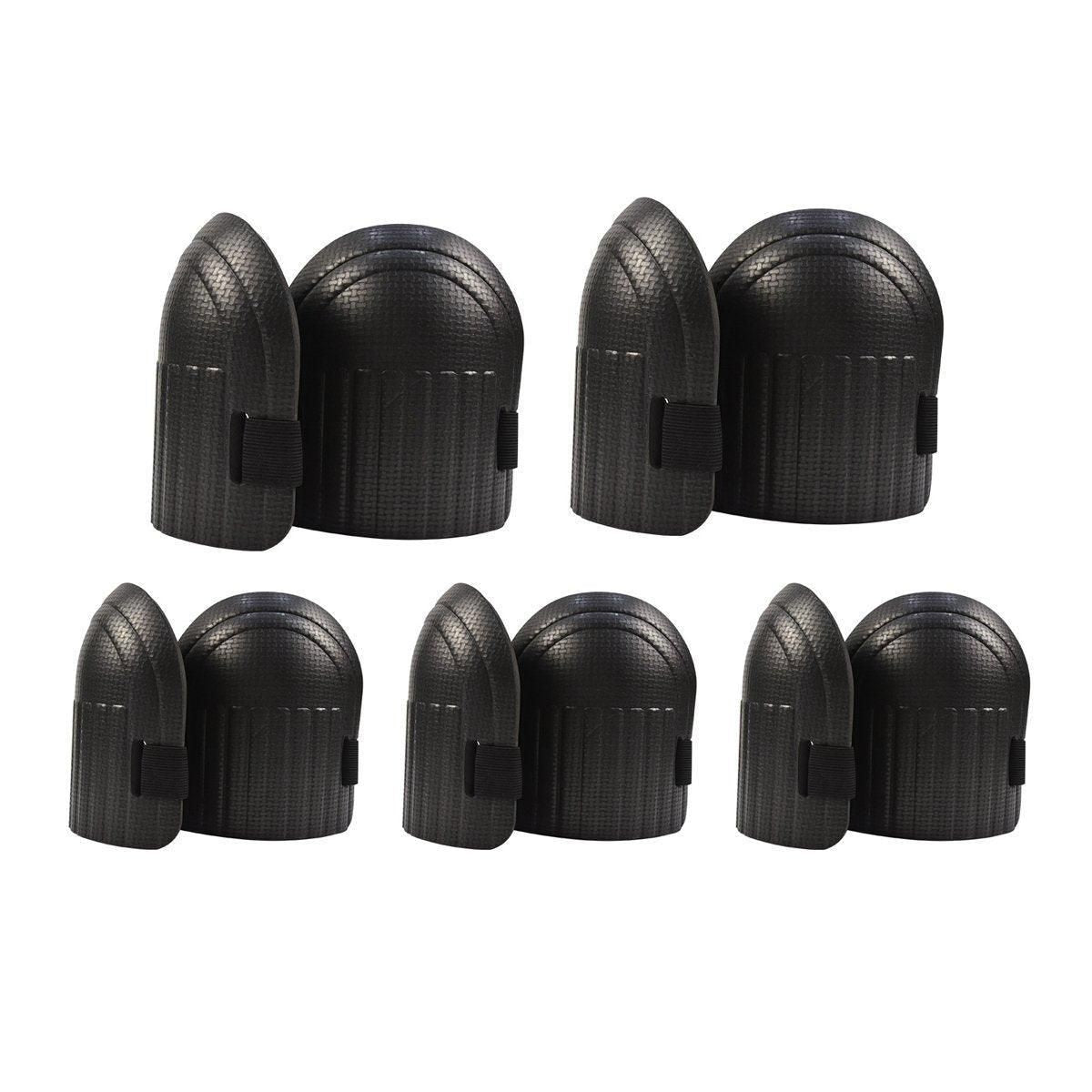 Professional Knee Pads for Construction Flooring Tiling Knee Protection Gear - Black V528-KNEE-BRACE-5PAIRS-BLACK-216888