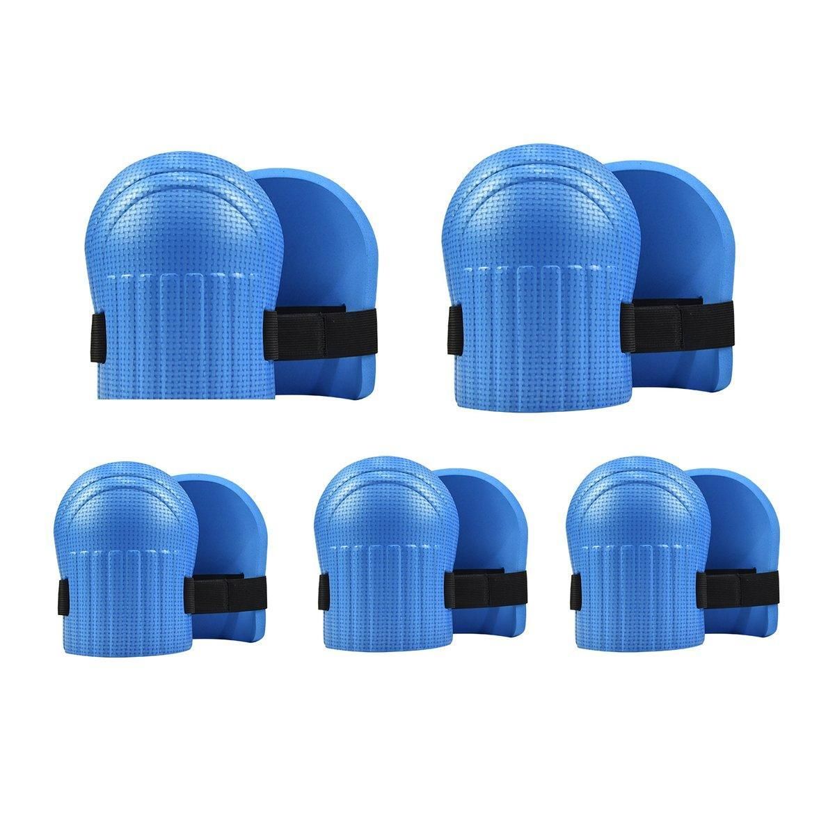 Professional Knee Pads for Construction Flooring Tiling Knee Protection Gear - Blue V528-KNEE-BRACE-5PAIRS-BLUE-692954