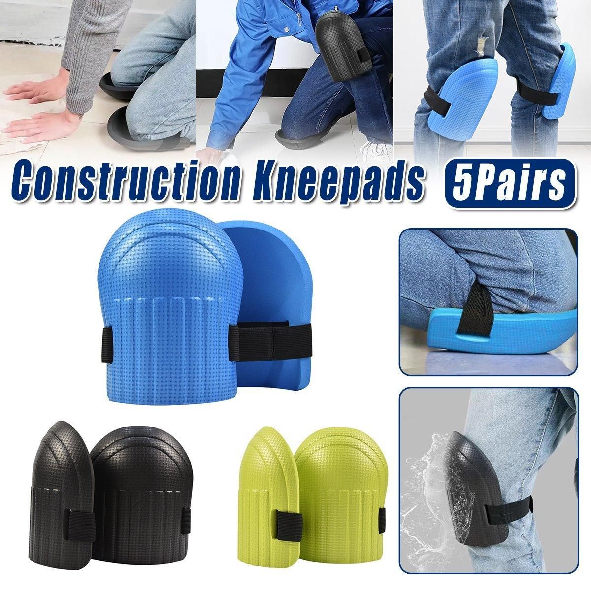 Professional Knee Pads for Construction Flooring Tiling Knee Protection Gear - Blue V528-KNEE-BRACE-5PAIRS-BLUE-692954