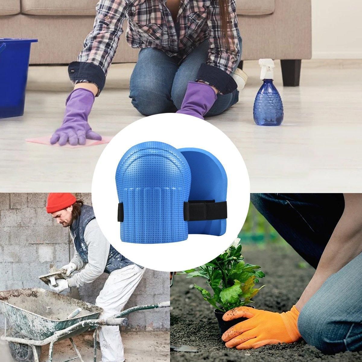 Professional Knee Pads for Construction Flooring Tiling Knee Protection Gear - Blue V528-KNEE-BRACE-5PAIRS-BLUE-692954