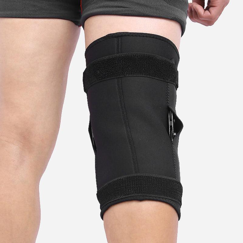 Adjustable Double Metal And Hinged Knee Brace Support Protection Arthritis Sport - M V528-KNEEBRACE-M-837862