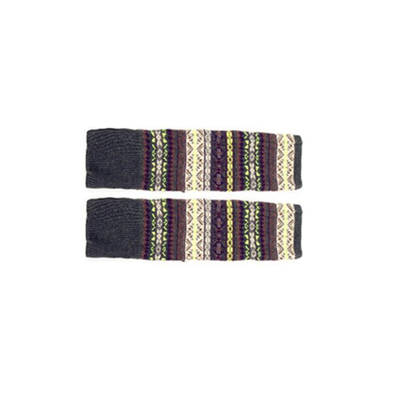 Women Ladies Winter Warm Knit Wool Leg Warmer Woolen Knee Knit Socks Leggings - Khaki V528-KNEEKNITSOCKS-KHAKI-658613