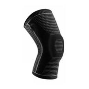 Black Knee Brace Knee Compression Sleeve Professional Sports Silicone Knee Support - M V528-KNEESUPPORT-BLACK-M-739653