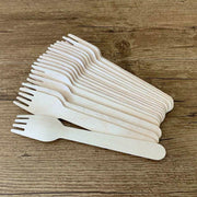 Wooden Cutlery Set Disposable Bamboo Wood Bulk Buy Forks Spoons Knives Party - 100PCS Knives V528-KNIFE-100PCS-6445501