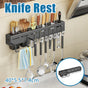 Stainless Steel Kitchen Utensil Storage Rack Organiser Knife Pan Holder Shelves V528-KNIFE-REST-BLACK-40CM-116441
