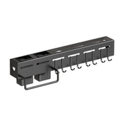 Stainless Steel Kitchen Utensil Storage Rack Organiser Knife Pan Holder Shelves V528-KNIFE-REST-BLACK-40CM-116441