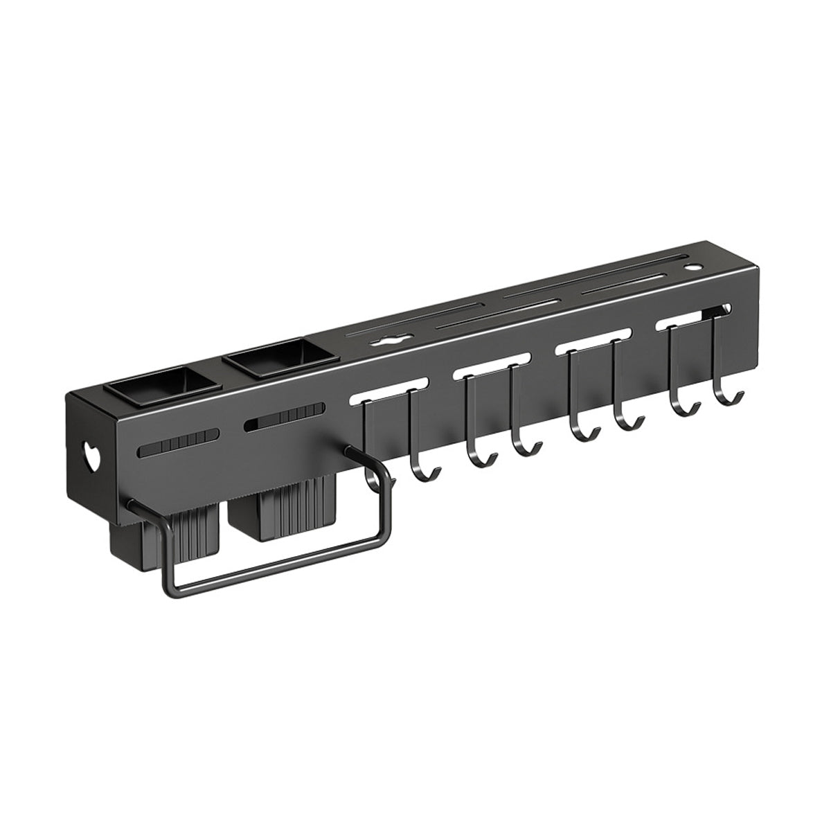 Stainless Steel Kitchen Utensil Storage Rack Organiser Knife Pan Holder Shelves V528-KNIFE-REST-BLACK-40CM-116441
